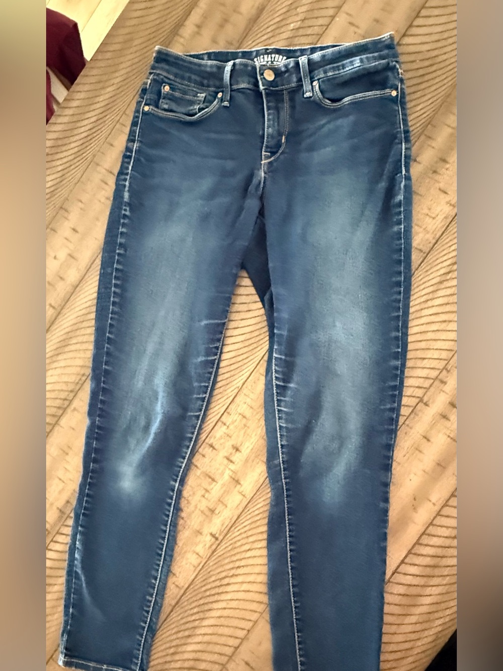 Signature by Levi Strauss Dark Blue Women's Stretch Skinny Jeans
